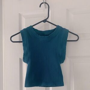 Free People Movement Teal Muscle Tank